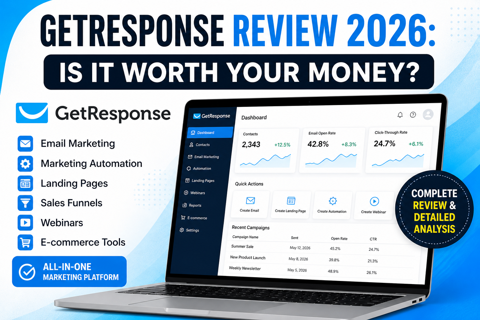 GetResponse Review 2026: Is It Worth Your Money